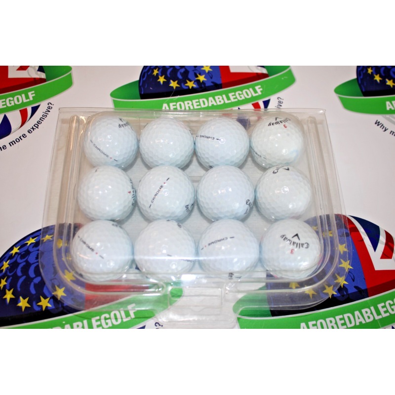 12 Callaway Hex Chrome + Golf Balls Pearl/Pearl 1 Grade