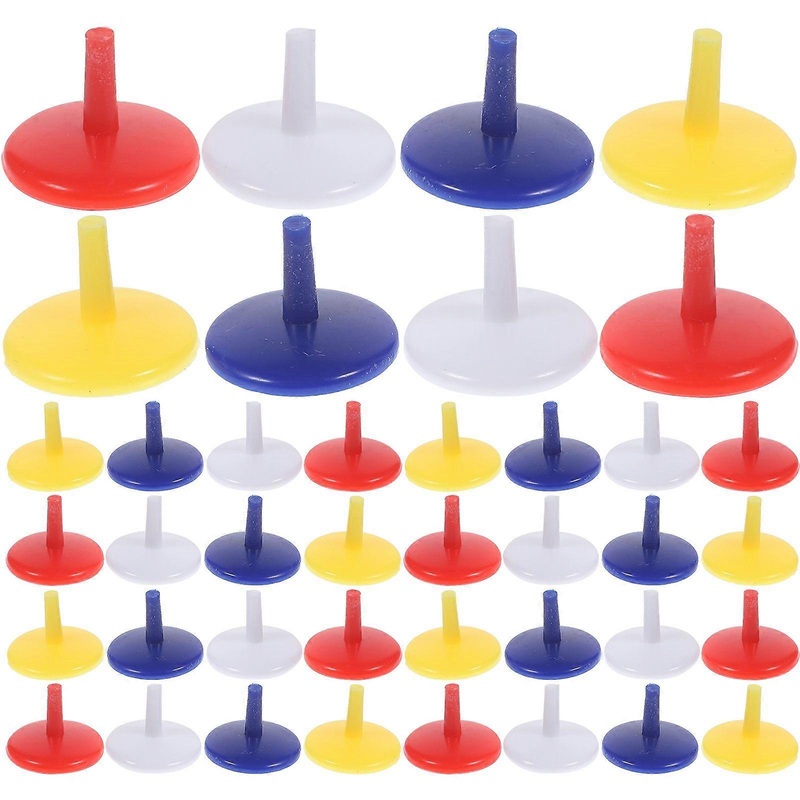 50pcs Round Shaped 0.71 Inch Plastic Ball Markers (Assorted Color) Accessories