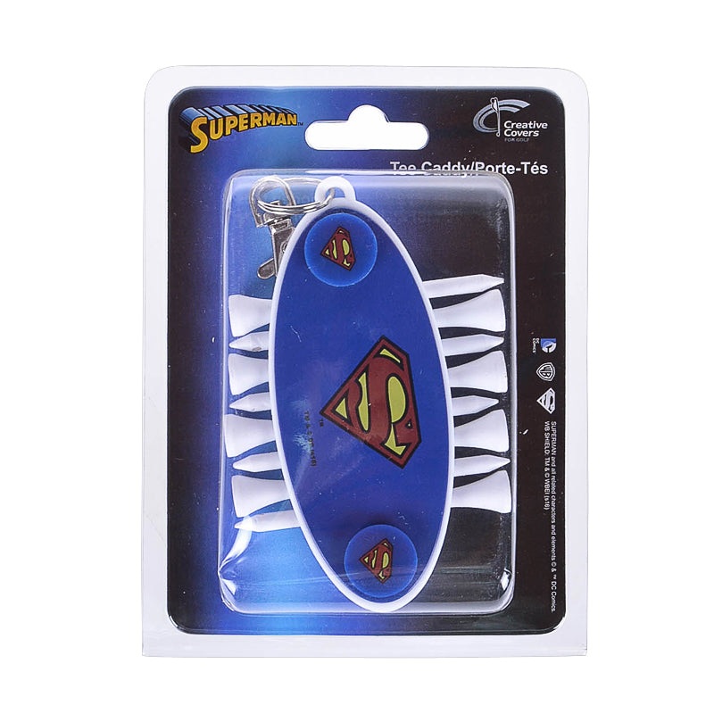 CREATIVE COVERS Superman Tee Caddy – Hold 2 _ Tees & 2 Markers