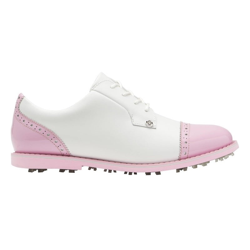 G/FORE Cap Toe Gallivanter Golf Shoe – Snow/Blush
