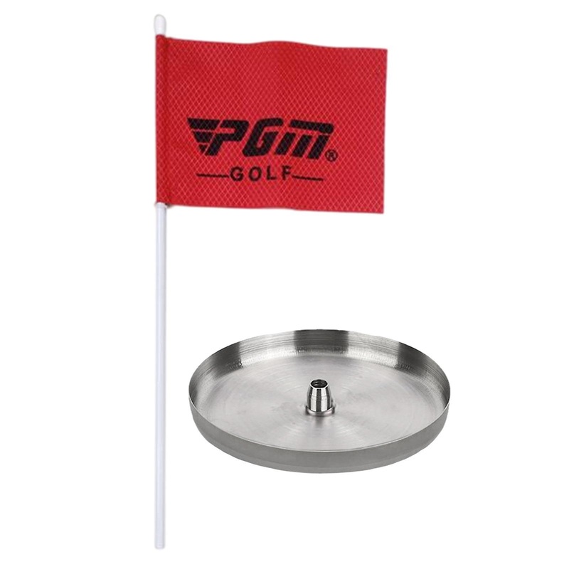 Stainless Steel Golf Hole Cup with Flag for Indoor and Outdoor Yard 1.3cm