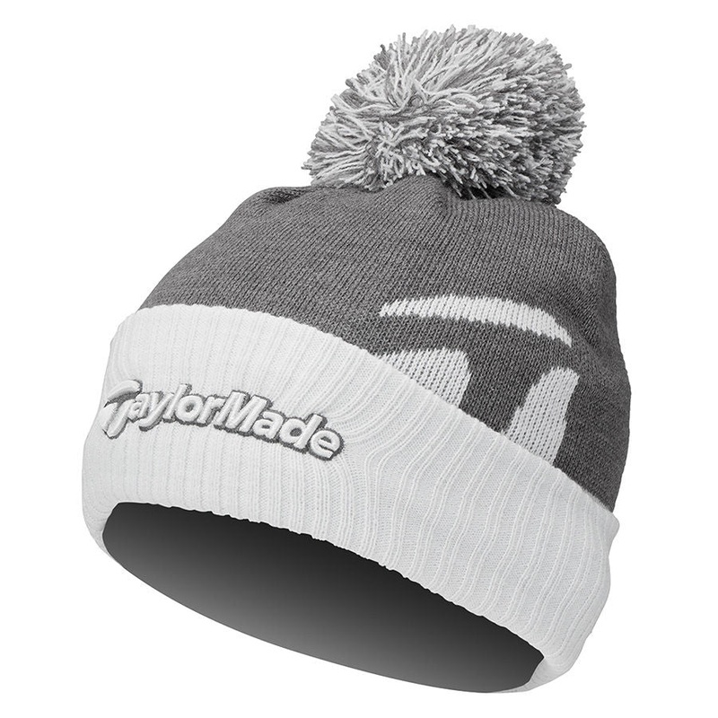 TaylorMade Bobble Beanie|Heather/Charcoal