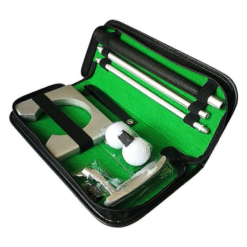 1 Set Portable Putter Practice Set Travel Indoor Ball Holder Golfer Training Aids Tool