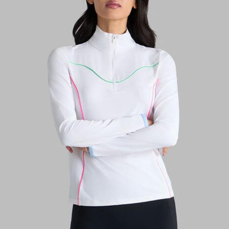 G/Fore Contrast Zip Layer – Snow