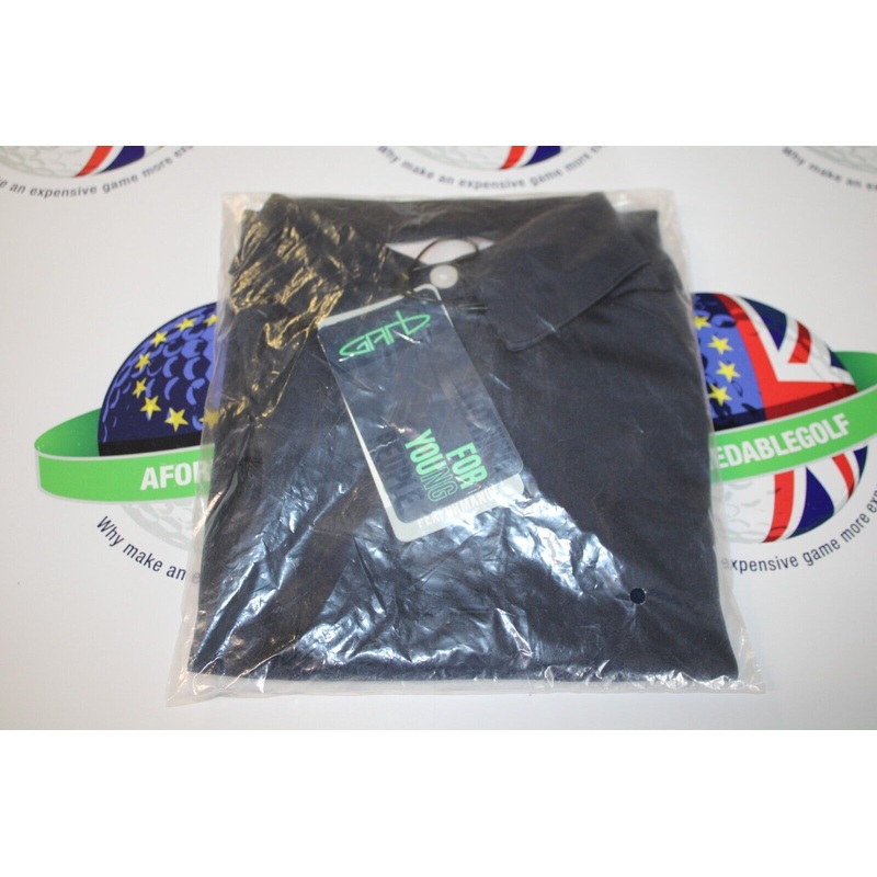 Garbinc Ross Junior Boys Polo Shirt Navy Size Teen Ages 13-14