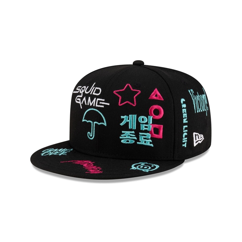 Squid Game 59FIFTY Fitted Hat|7|7 1/8|7 1/4|7 3/8|7 1/2|7 5/8|7 3/4|7 7/8|8