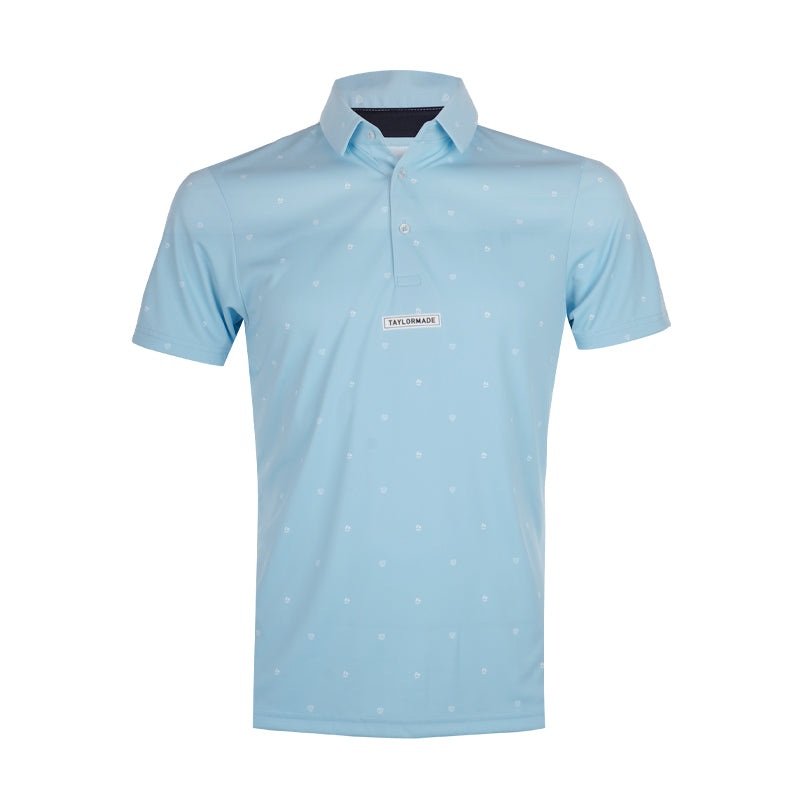 TAYLORMADE Men’s Patterned Polo (Sax)