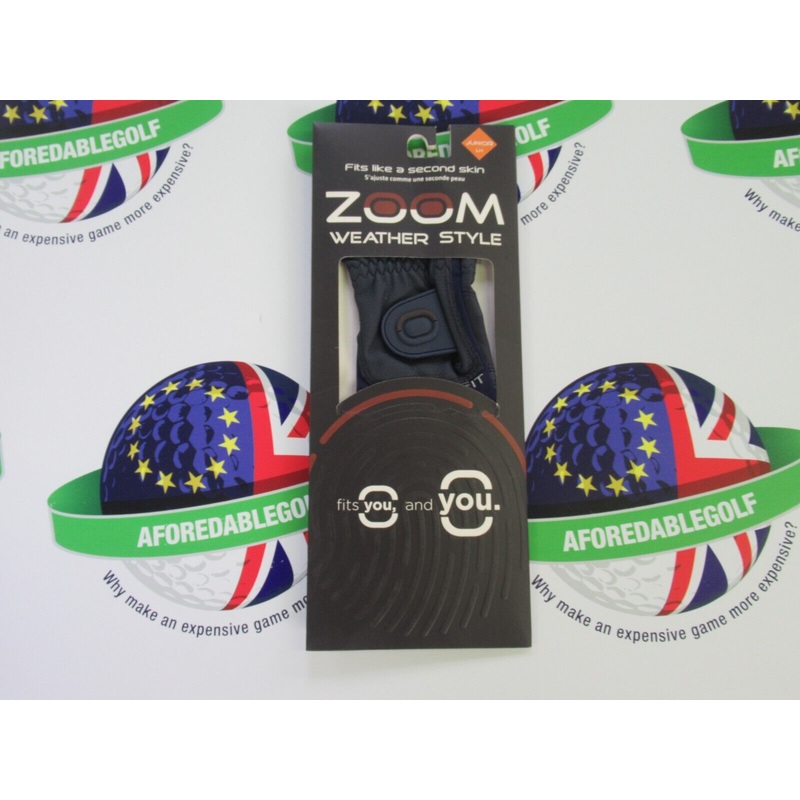 Zoom Weather Style Left Hand Junior Golf Glove Navy