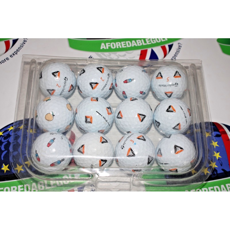 12 Taylormade Tp5 Pix Mixed Golf Balls Pearl/Pearl 1 Grade