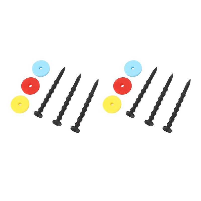 2 Sets Golf Tee Holder ABS Long Ball Base Set Kit with Colorful Discs for Outdoor Sports