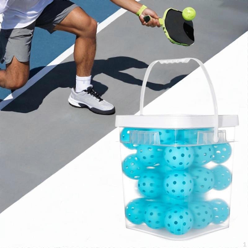 36 Pieces Indoor Pickleball Balls 74mm 40 Holes Golf Hollow Ball for Accessories