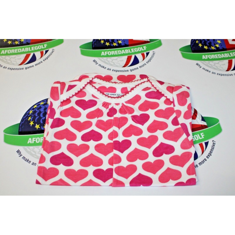 Garbinc Cammie Baby Girls Body Suit Pink Hearts Ages 3-6 Months