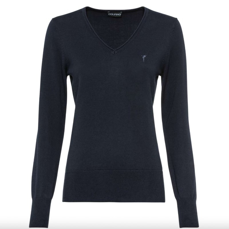 Golfino Anita V-Neck Pullover – Navy