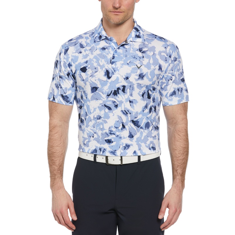 Men’s All Over Tye Dye Golf Print Polo Shirt