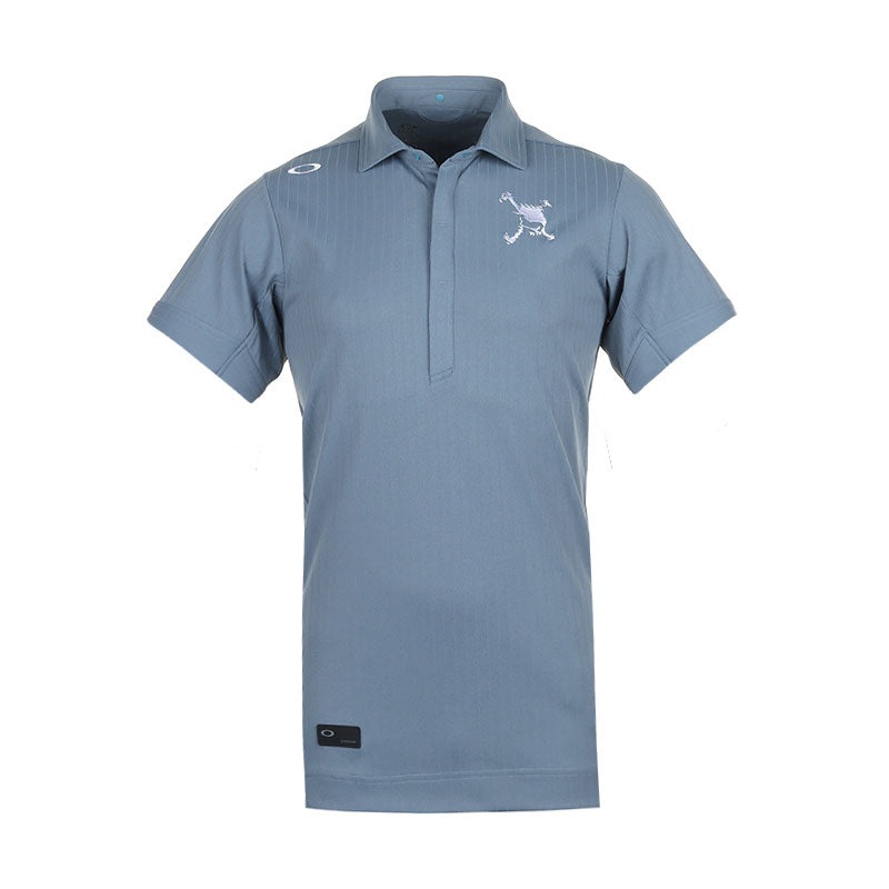 OAKLEY Japan Skull Sleek Stripe Men’s Polo (Blue)