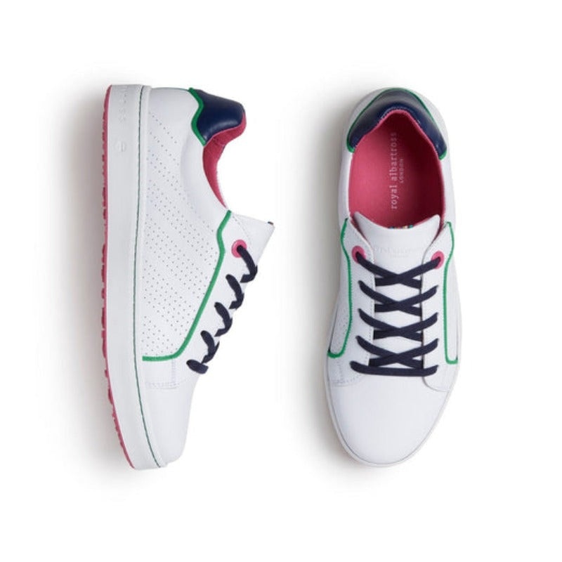 Royal Albartross Hampton Shoe – White/Navy