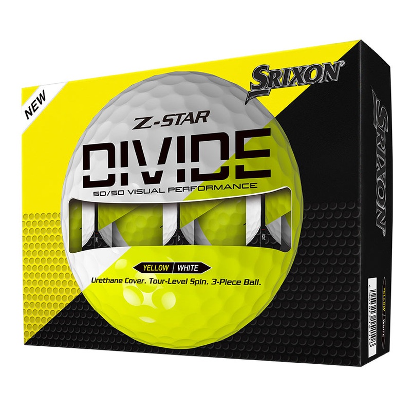 Z Star 9 ’25 Golf Balls – DIVIDE White/Yellow