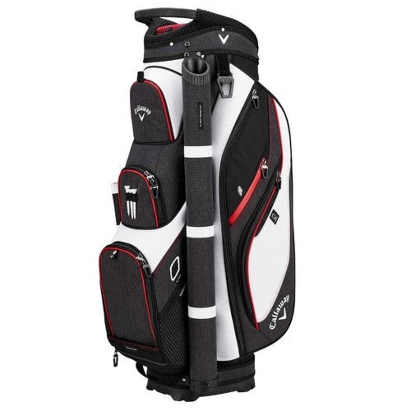 Callaway Forrester Cart Bag 19 – White/Black/Red