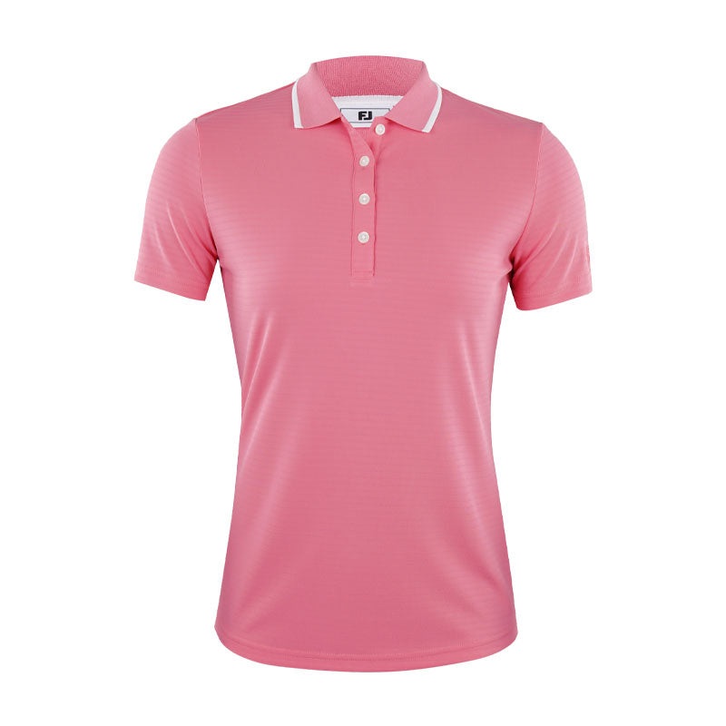 FOOTJOY Tipped Collar Women’s Polo (Pink)