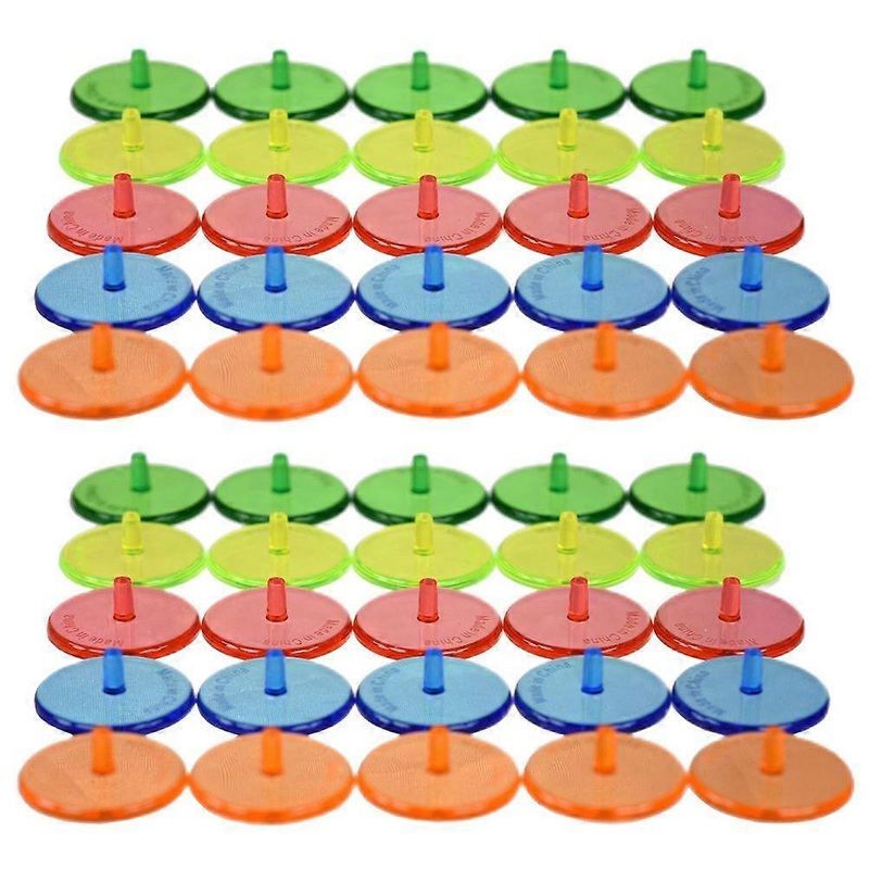 100Pcs Golfs Ball Markers Round Transparent Golfs Markers Golfs Ball Positioning Tools Random Color