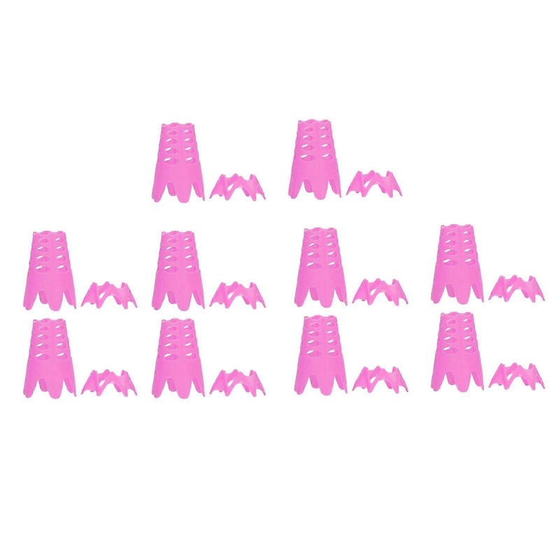 20 Pcs Pink Plastic Golf Ball Holder Tees for Simulator & Mat