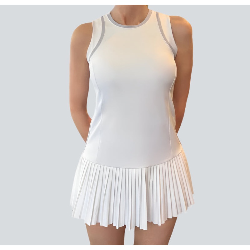 InPhorm Elle Dress – White/Cosmic Sky