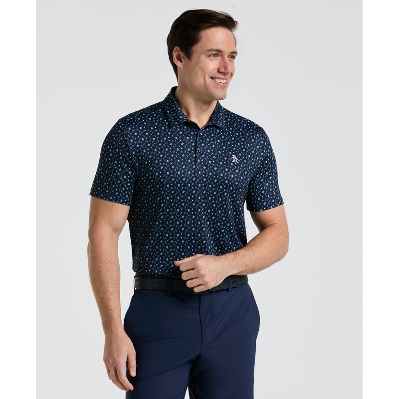 Men’s Augusta Menu Print Golf Polo
