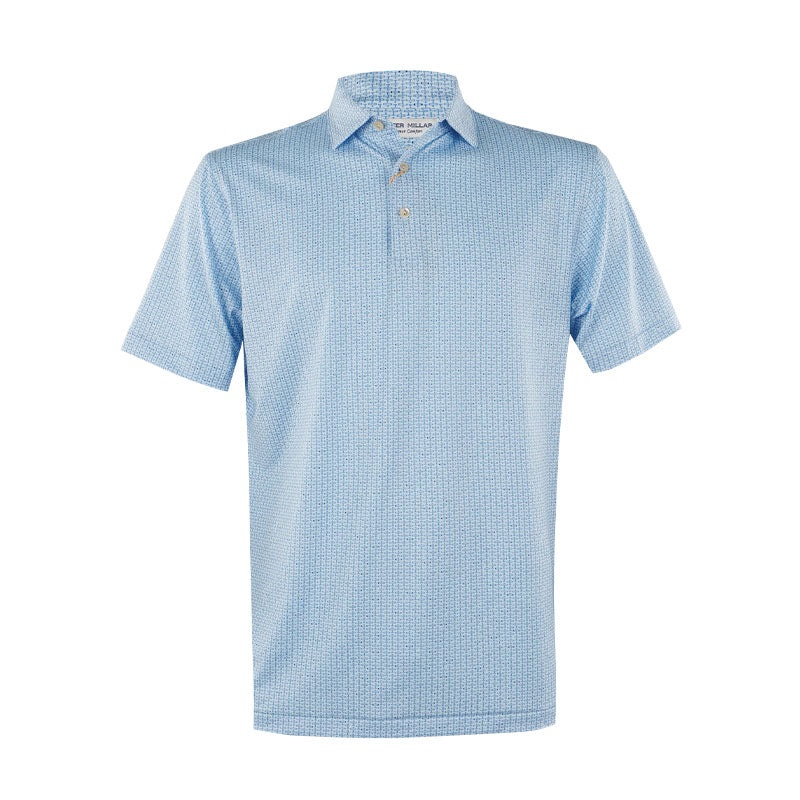 PETER MILLAR First In Flight Men’s Performance Jersey Polo (Pale Blue)