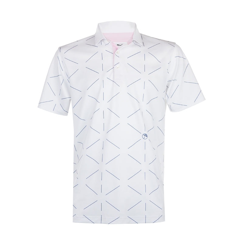 PUMA x Arnold Palmer Geo Men’s Polo (White/Deep Navy)