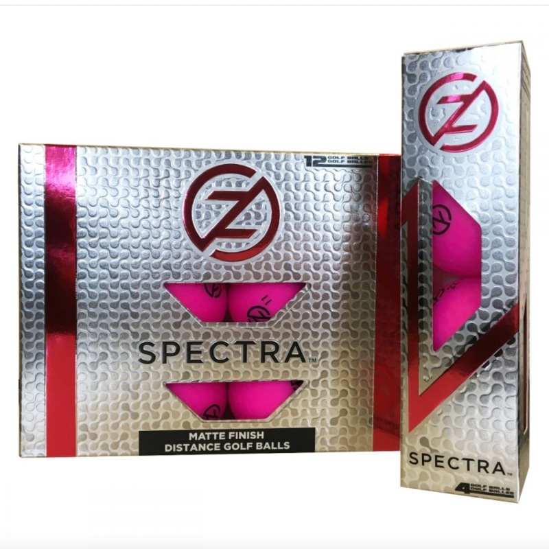Zero Friction Spectra Golf Balls – 4 pack – Fuchsia