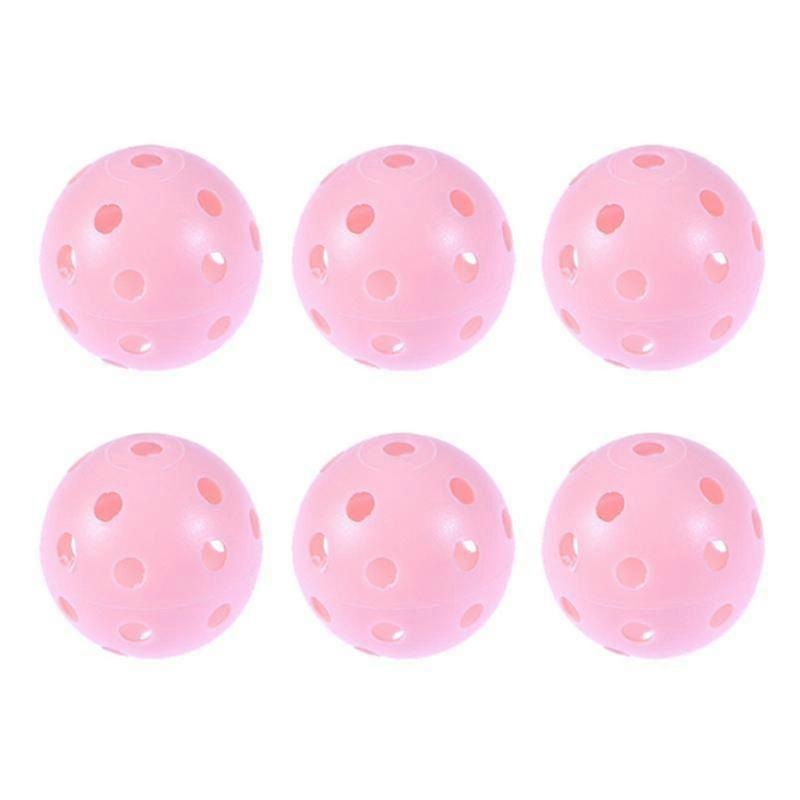 12pcs plastic balls ball sets for indoor and outdoor courts (pink)