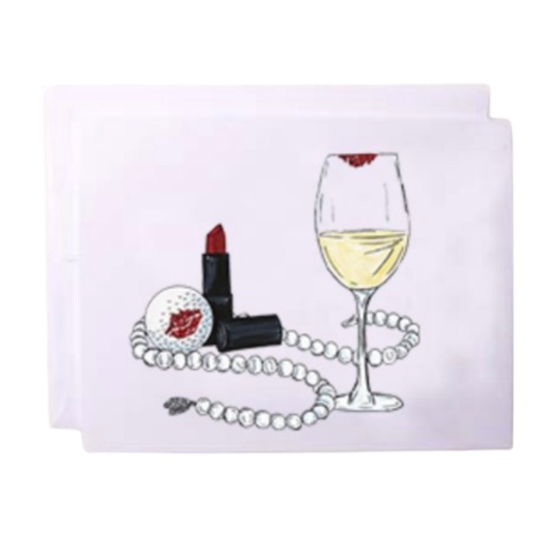 Bloom Designs Notecards – Lipstick & Wine