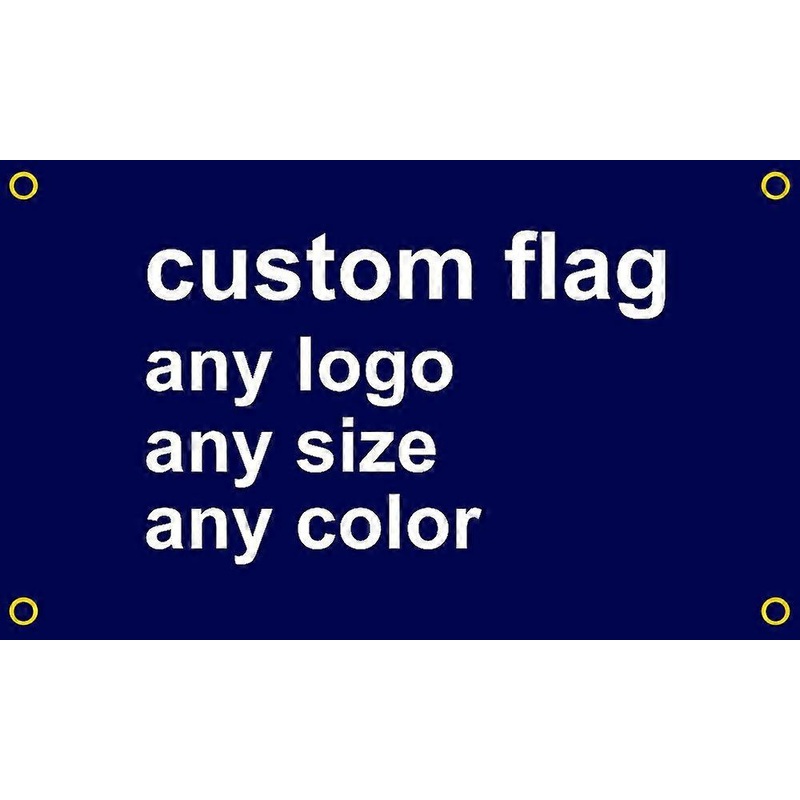 Custom 3x3ft Flag Any Logo College Dorm Room Wall Sports 90x90cm Banner Indoor Outdoor Digital Printing Hot Selling