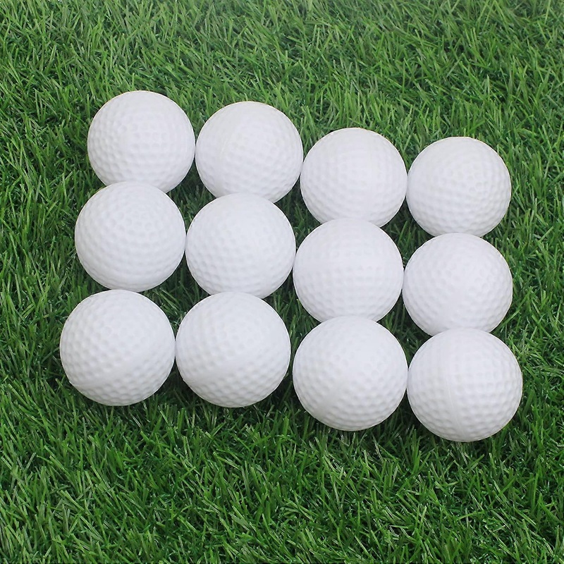 Golf Practice Balls, Hollow Plastic Golf Balls for Indoor Training – Pack of 20 (White)