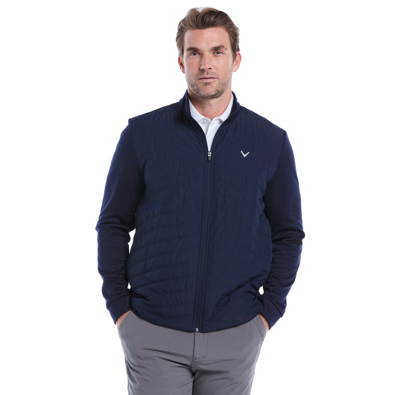 Men’s Quilted Puffer Full Zip Golf Jacket