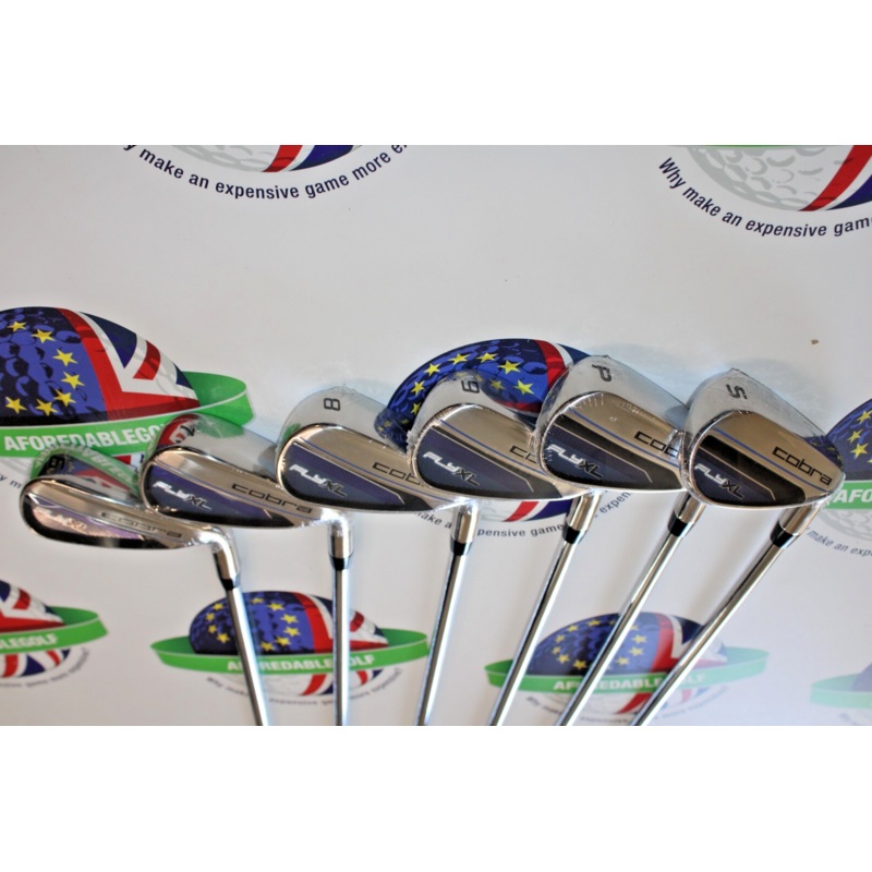 New Cobra Fly XL Iron Set 6-Pw + Sw Cobra XL Steel Shafts Regular Flex