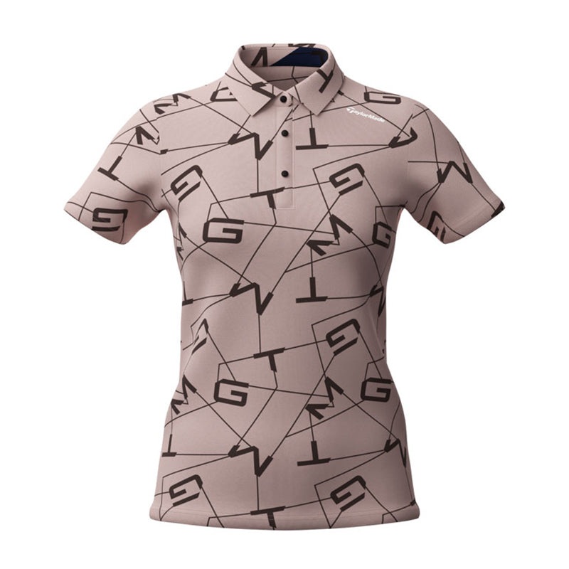 TAYLORMADE Letter Graphic Women’s Polo (Smoke Pink)