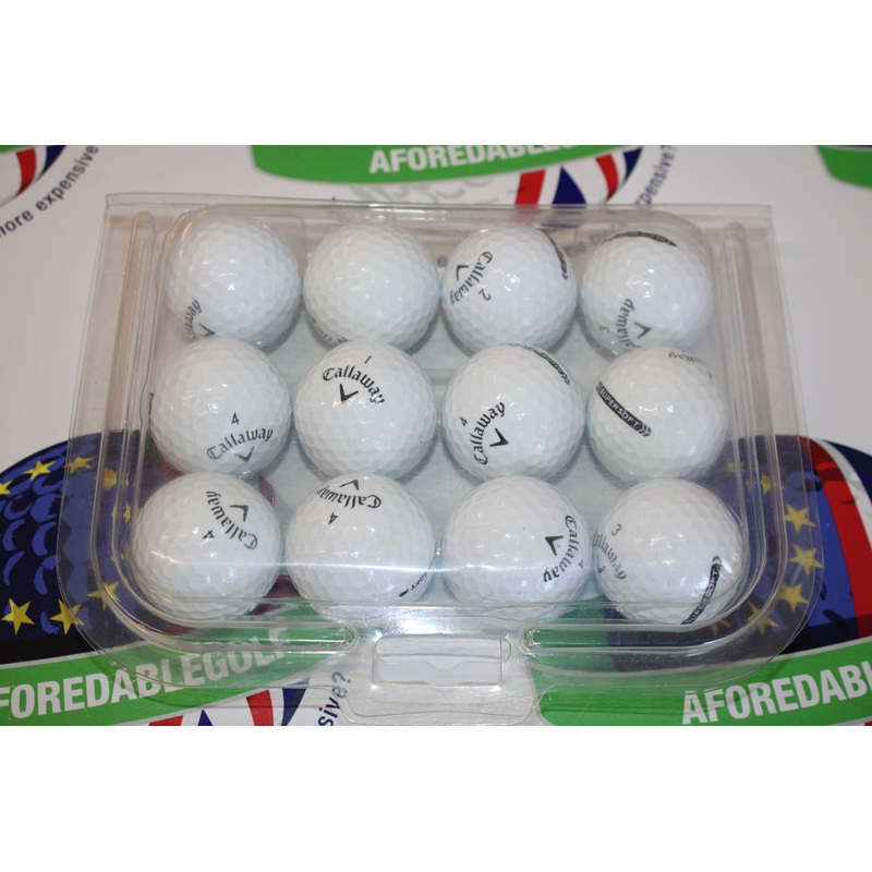 12 Callaway Supersoft Golf Balls Pearl/Pearl 1 Grade