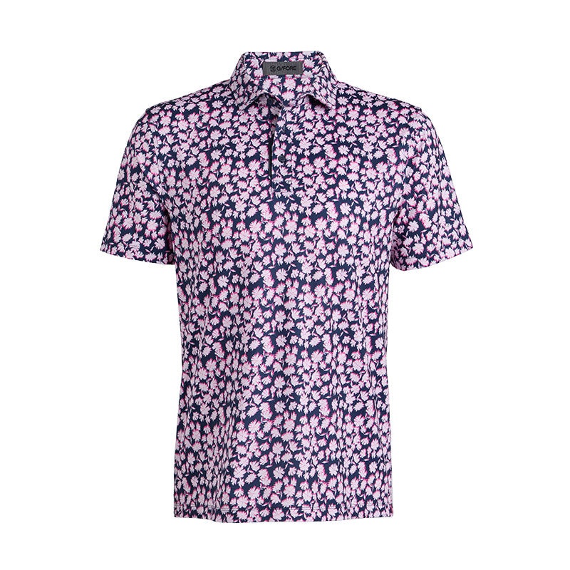 GFORE Optic Floral Men’s Tech Jersey Polo (Blush)