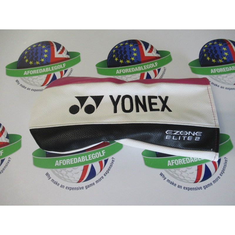 New Yonex Ezone Elite 2 White/Magenta/Black Driver Head Cover