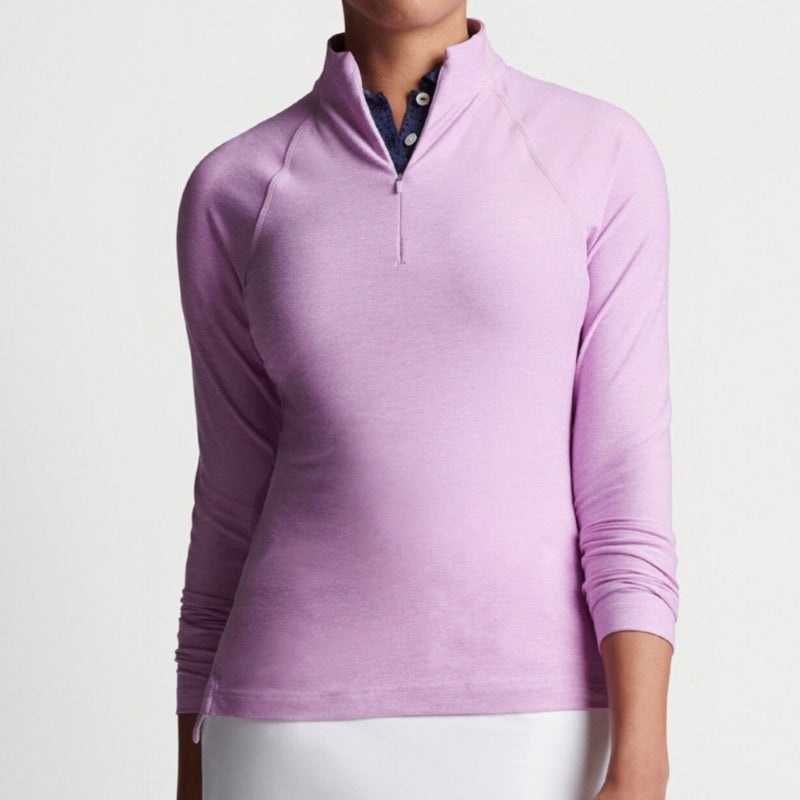 Peter Millar Melange Perth L/S Mock – Lavender