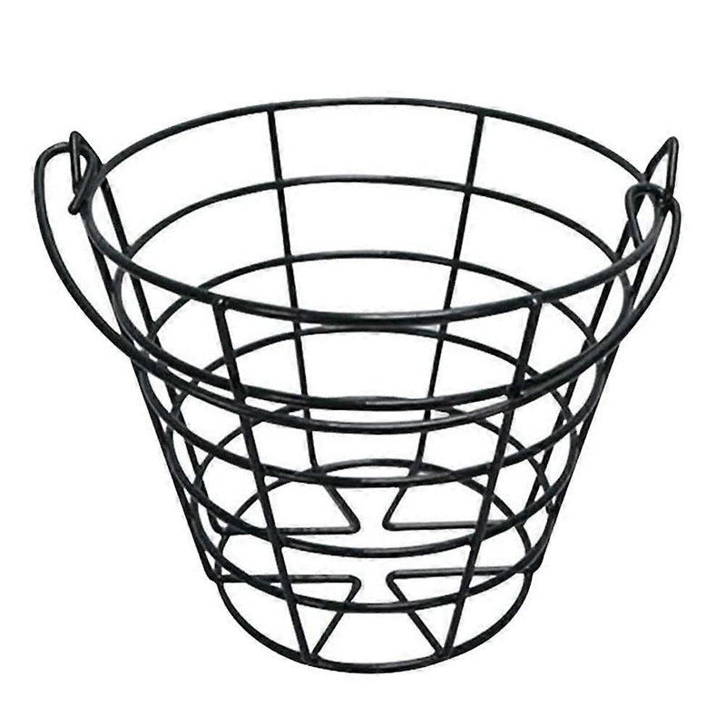 Practice basket for golf balls with storage box for up to 50 golf balls