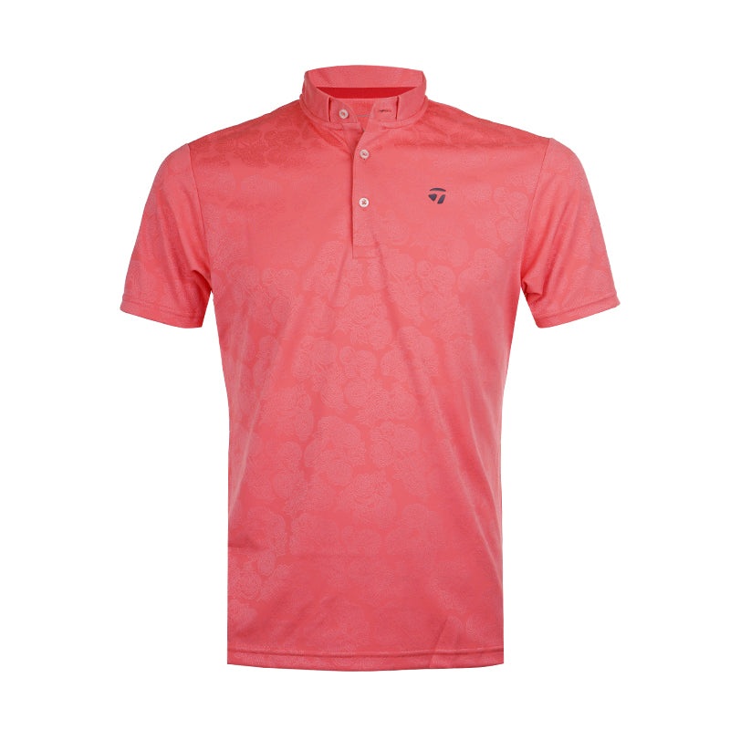 TAYLORMADE Flower Jaquard Men’s Polo (Red)
