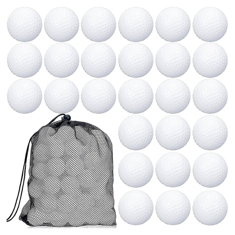 100 Pcs Golf Practice Ball Hollow Golf Ball Training Golf Balls With Mesh Drawstring Storage Bags F-H
