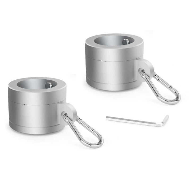 360-Degree Rotating Aluminum Alloy Flag Pole Mounting Rings Pair for 0.75-1.02 Inches