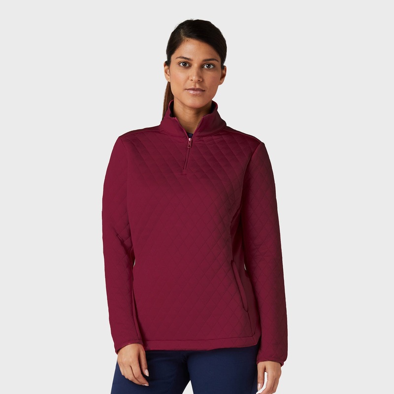 Callaway Women’s 1/4 Zip Thermal Quilted Golf Top
