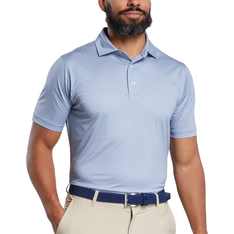 Loop Print Lisle – White/Flint