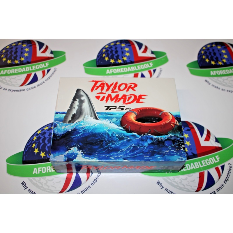 New 12 Taylormade Vault limited edition tp5 pix sharks golf balls