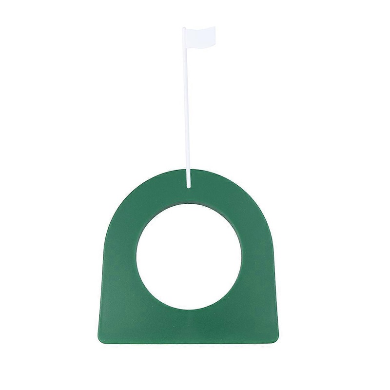 Putting Green Hole Cups Golf Accessory Lightweight Portable for Golf Players Practice in Green and White 1Pack