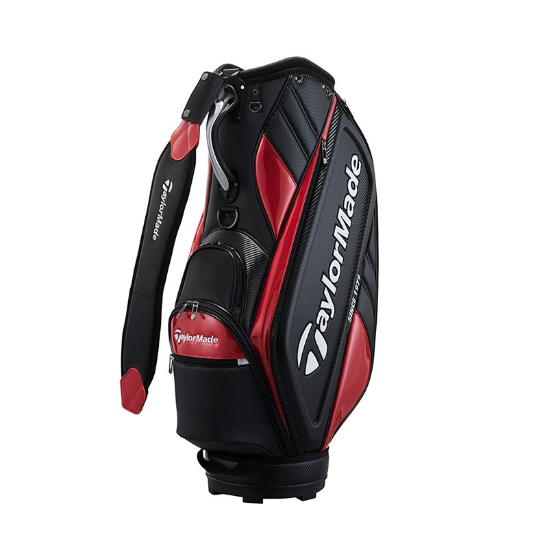 TAYLORMADE 9.5 Auth-Tech Cart Bag (Black/Red)